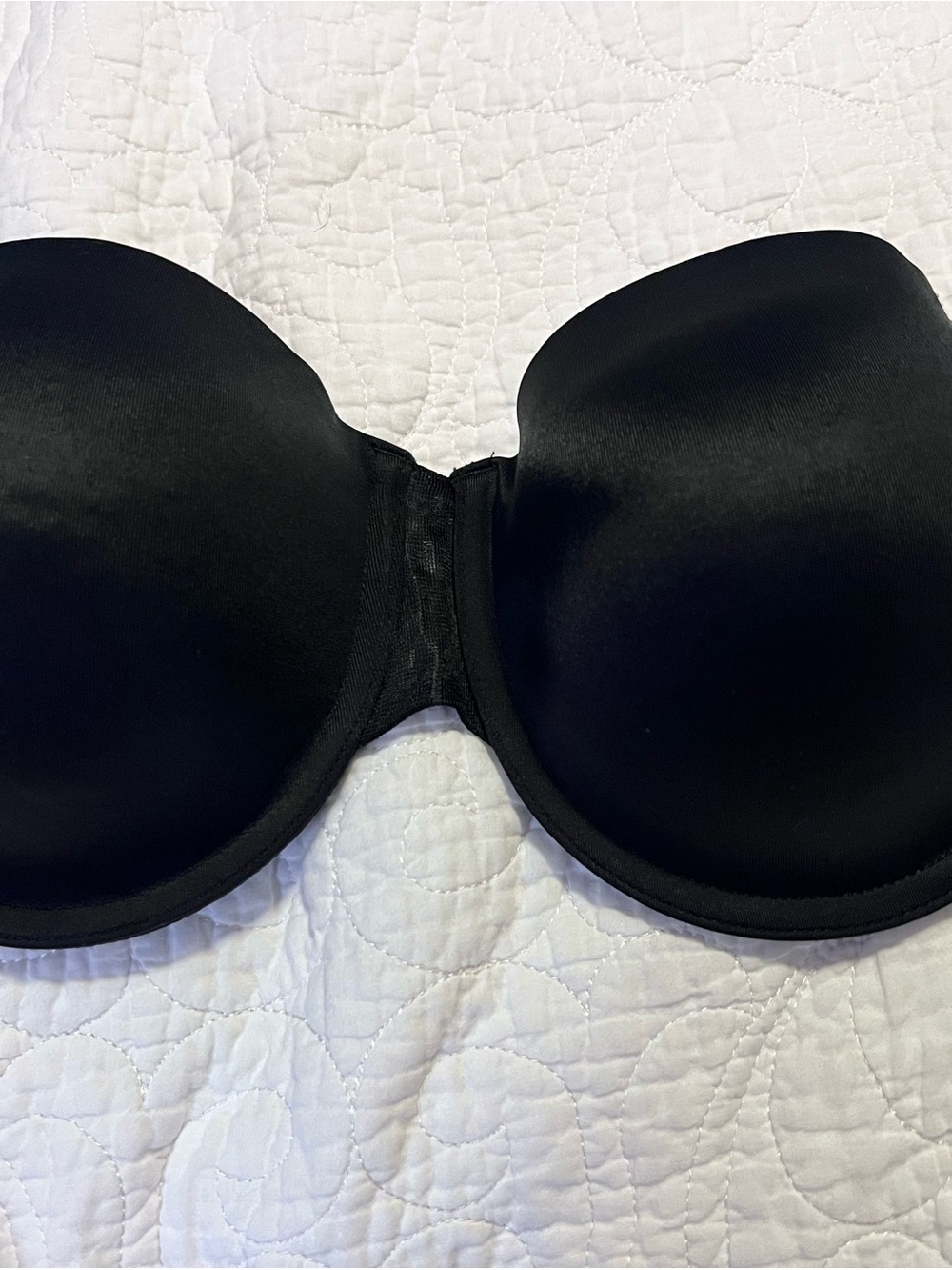 SPANX Black Strapless Adhesive Bandeau Bra - Smooth Molded Cups